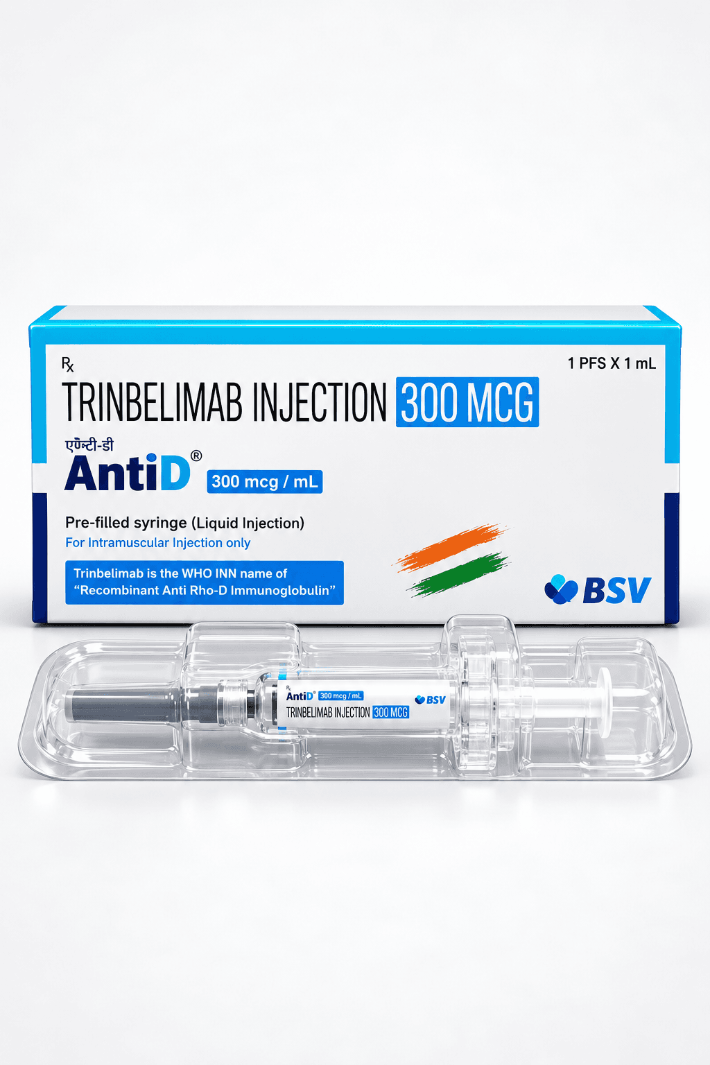 Anti-D 300 mcg product packaging
